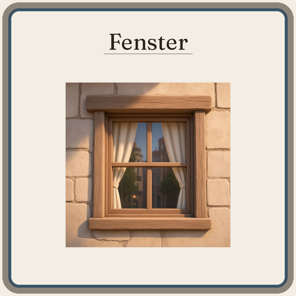 Schild Fenster