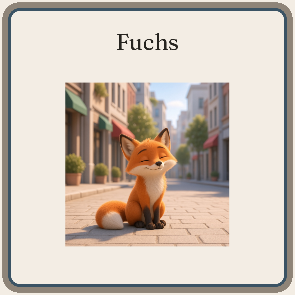 Schild Fuchs