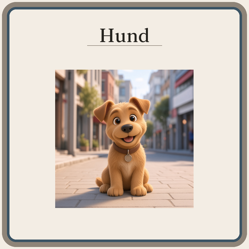 Schild Hund