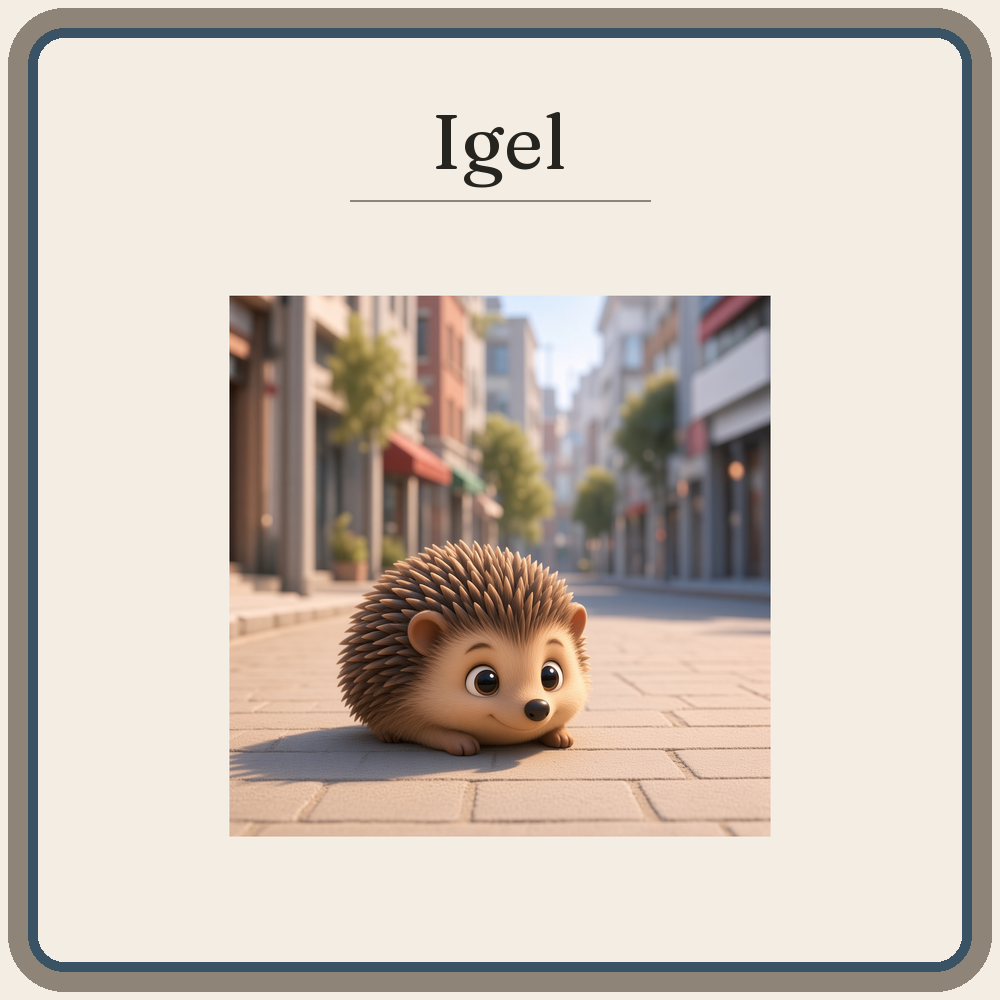 Schild Igel