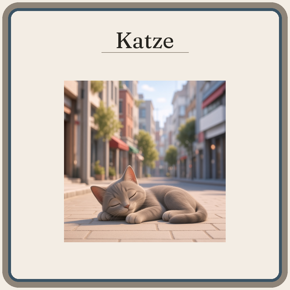 Schild Katze