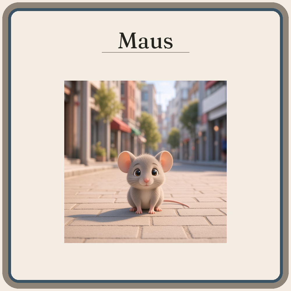 Schild Maus