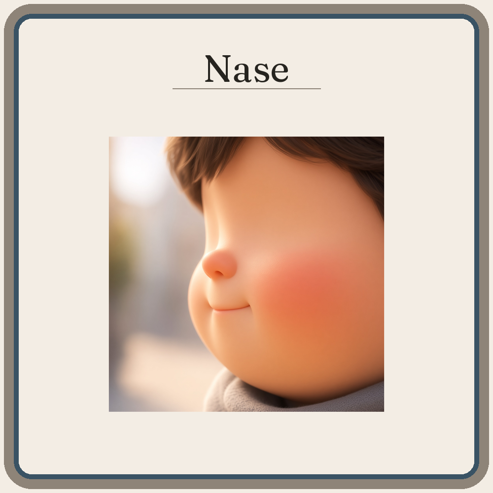 Schild Nase