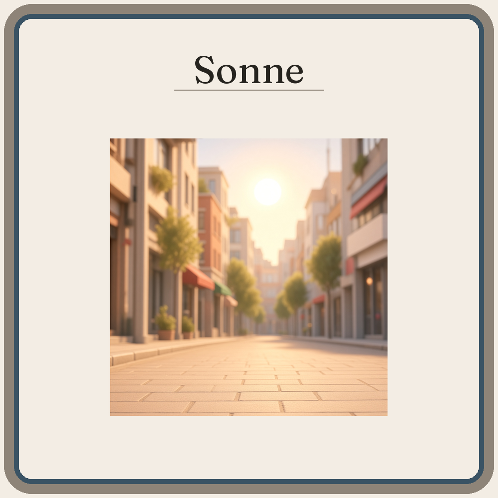 Schild Sonne