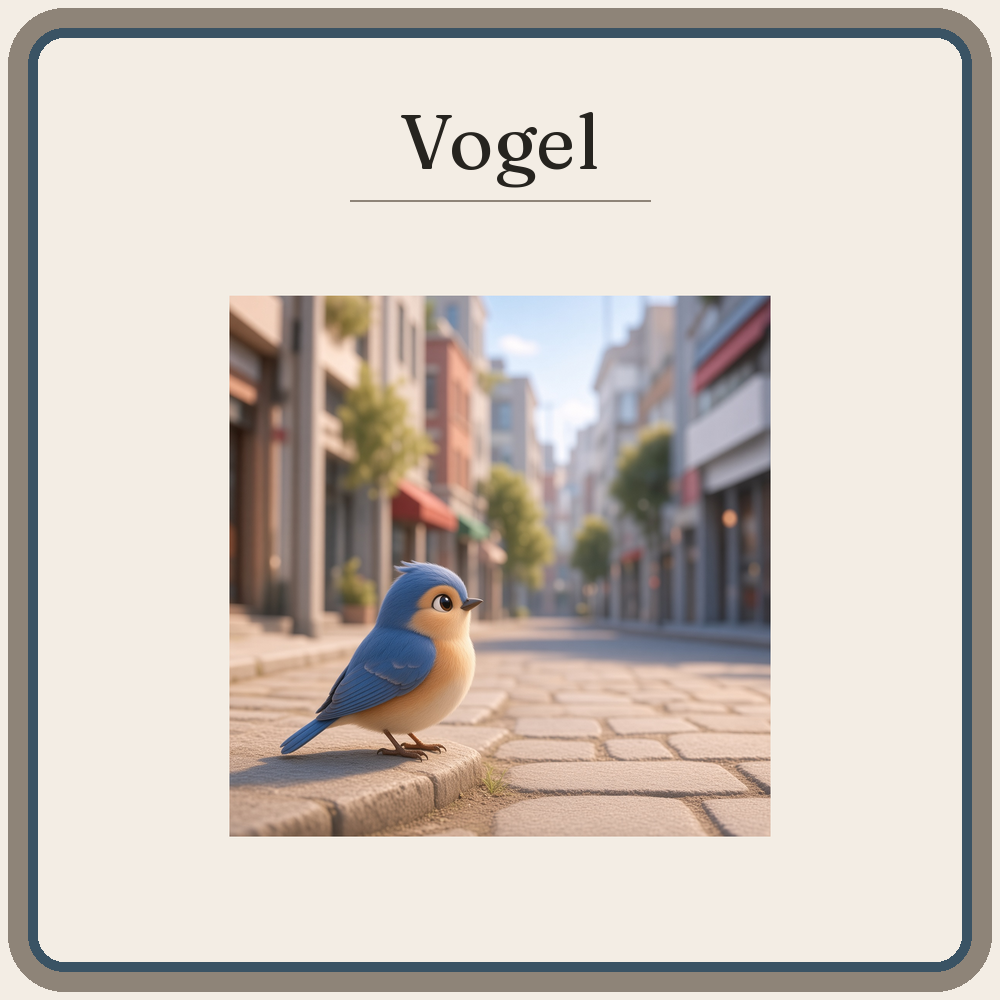 Schild Vogel